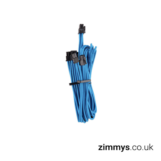 Corsair Type 4 Gen 4 PSU Blue Sleeved Dual 8pin PCIe Power Cables