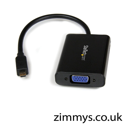 StarTech.com Micro HDMI Male to VGA Female Adapter Converter with Audio