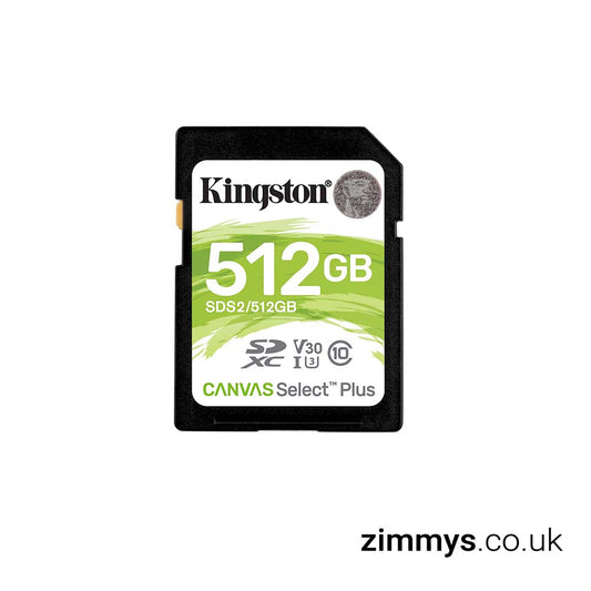 Kingston Canvas Select Plus 512GB UHS-I SDXC Memory Card
