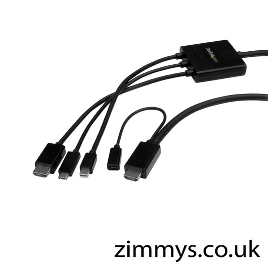 StarTech USB-C, HDMI or Mini DisplayPort to HDMI Converter Cable - 2 m