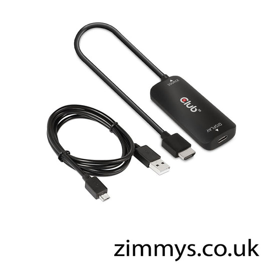 Club 3D HDMI+ Micro USB to USB Type-C Active Adapter