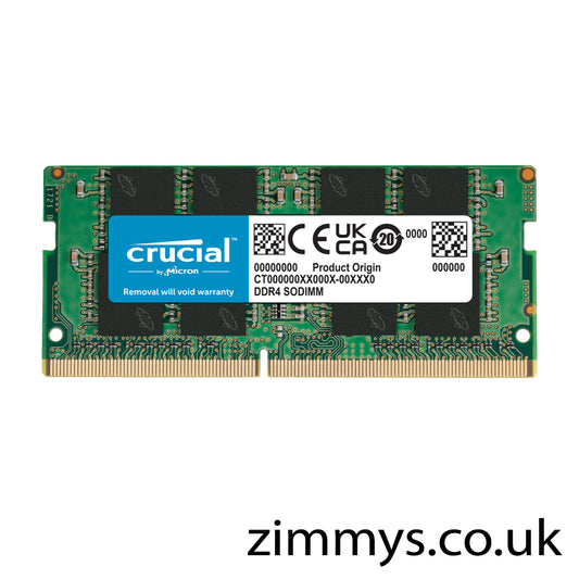 Crucial 32GB 2666MHz Non-ECC Unbuffered DDR4 Laptop Memory