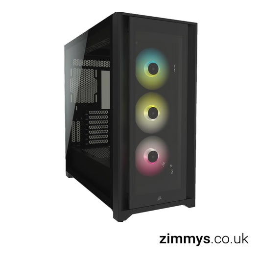 Corsair iCUE 5000X RGB Black Mid Tower Tempered Glass PC Gaming Case