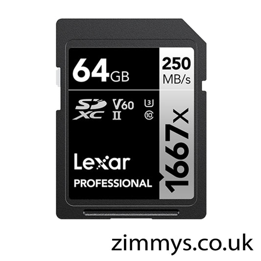 Lexar Professional 1667x SDXC Silver Series V60 64GB