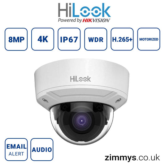 Hikvision Hilook 8mp Dome Camera POE  Audio  IPC-D680H-Z
