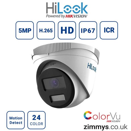 Hikvision Hilook 5MP Turret ColorVu POE Camera IPC-T259H