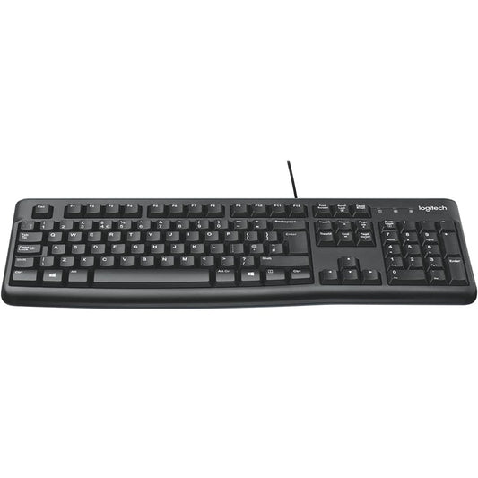 Logitech K120 Keyboard Slim with Full Keys, Spill Resistant USB