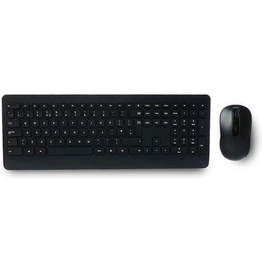 Microsoft Wireless Keyboard 850 + Wireless Mouse 1000 Set, RF 2.4GHz USB 2.0 Dongle, AES, 1000dpi Optical Sensor, Black