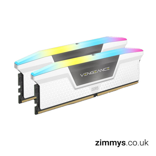 Corsair Vengeance RGB White 32GB 6000MHz DDR5 Memory Kit