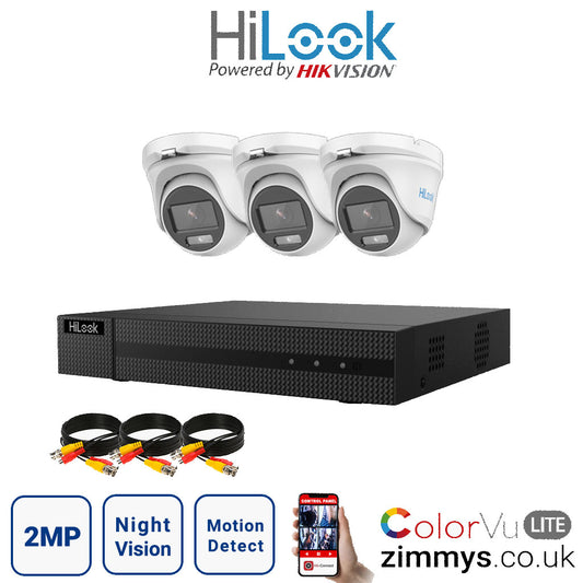 <img src="Hikvision HiLook 2MP CCTV Kit 4 Channel DVR (DVR-204G-F1) with 3x Turret (THC-T129M White) Without HDD.jpg" alt="Surveillance camera system ">