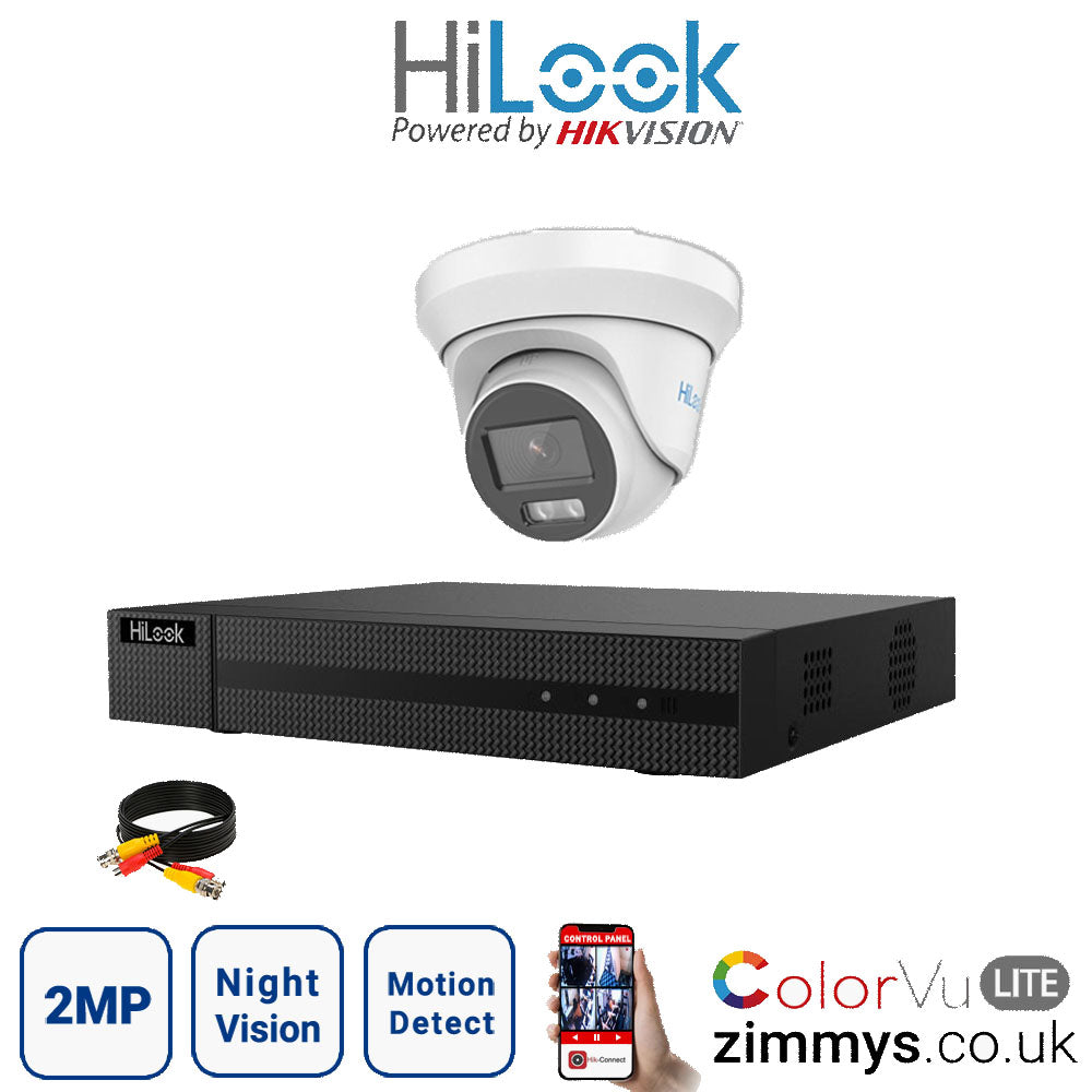 <img src="Hikvision HiLook 2MP CCTV Kit 4 Channel DVR (DVR-204G-F1) with 1x Turret (THC-T229-M White) Without HDD.jpg" alt="Surveillance camera system ">