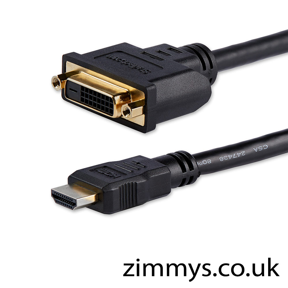 StarTech.com HDDVIMF8IN 20cm HDMI to DVI-D Video Cable Adapter