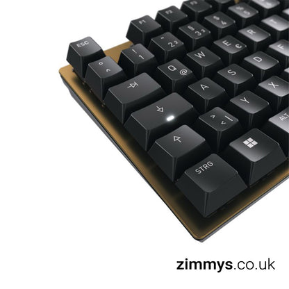 CHERRY KC 200 MX Silent Red Mechanical Wired Keyboard Black