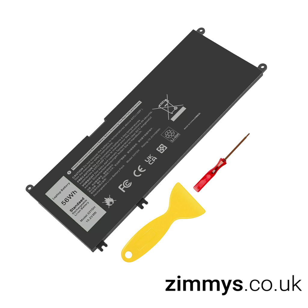 Laptop Battery for Dell Latitude 3400 3500 3380 3480 3490 3580 3590 56Wh 33YDH W7NKD