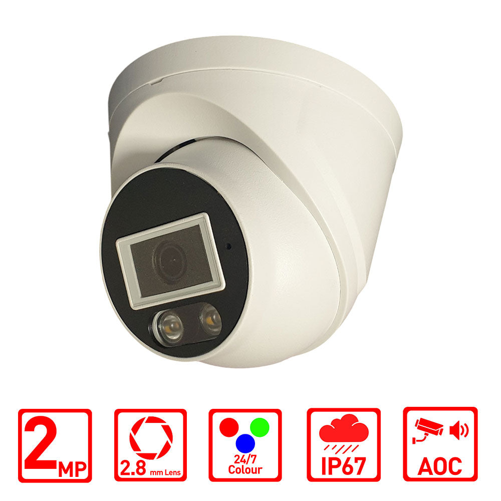 Hizone Pro 2MP 247colour CCTV Camera White