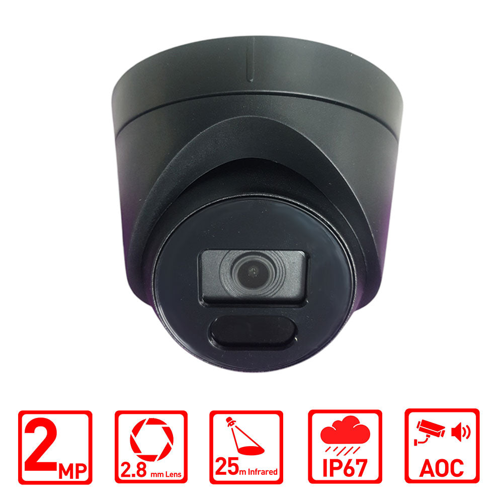 Hizone Pro 2MP Infrared CCTV Camera Black