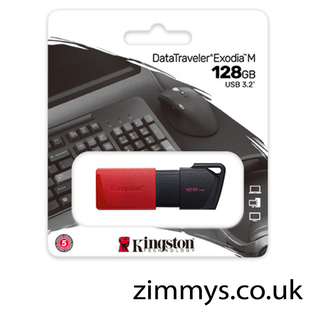 Kingston 128GB USB3.2 Data Traveler Exordia M Pen Drive USB Flash