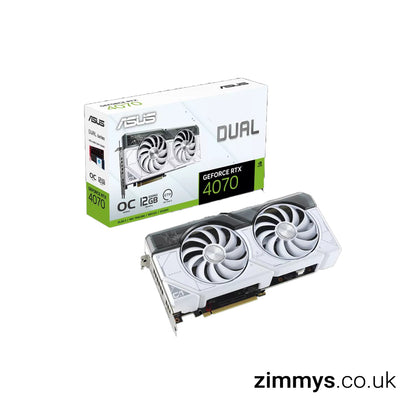 ASUS NVIDIA GeForce RTX 4070 12GB DUAL OC White Ada Lovelace Graphics Card