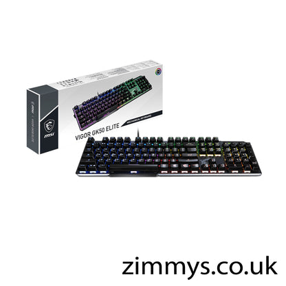 MSI VIGOR GK50 Elite Mechanical RGB Gaming Keyboard UK Layout