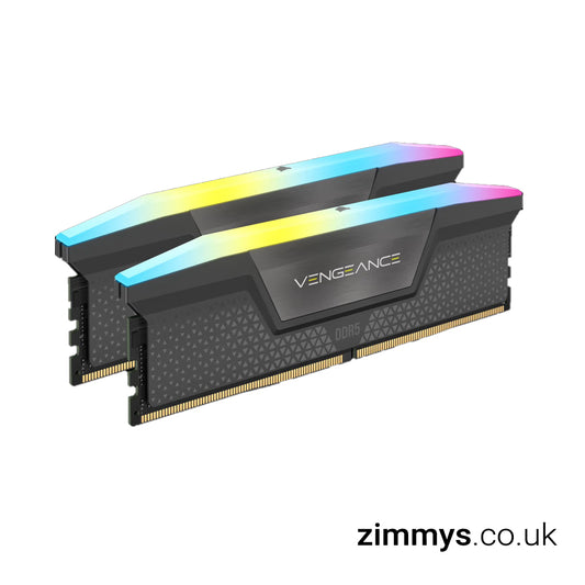 Corsair Vengeance RGB Grey 32GB 6000MHz AMD EXPO DDR5 Memory Kit