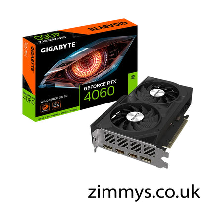 Gigabyte NVIDIA GeForce RTX 4060 8GB WINDFORCE OC Ada Lovelace Open Box Graphics Card