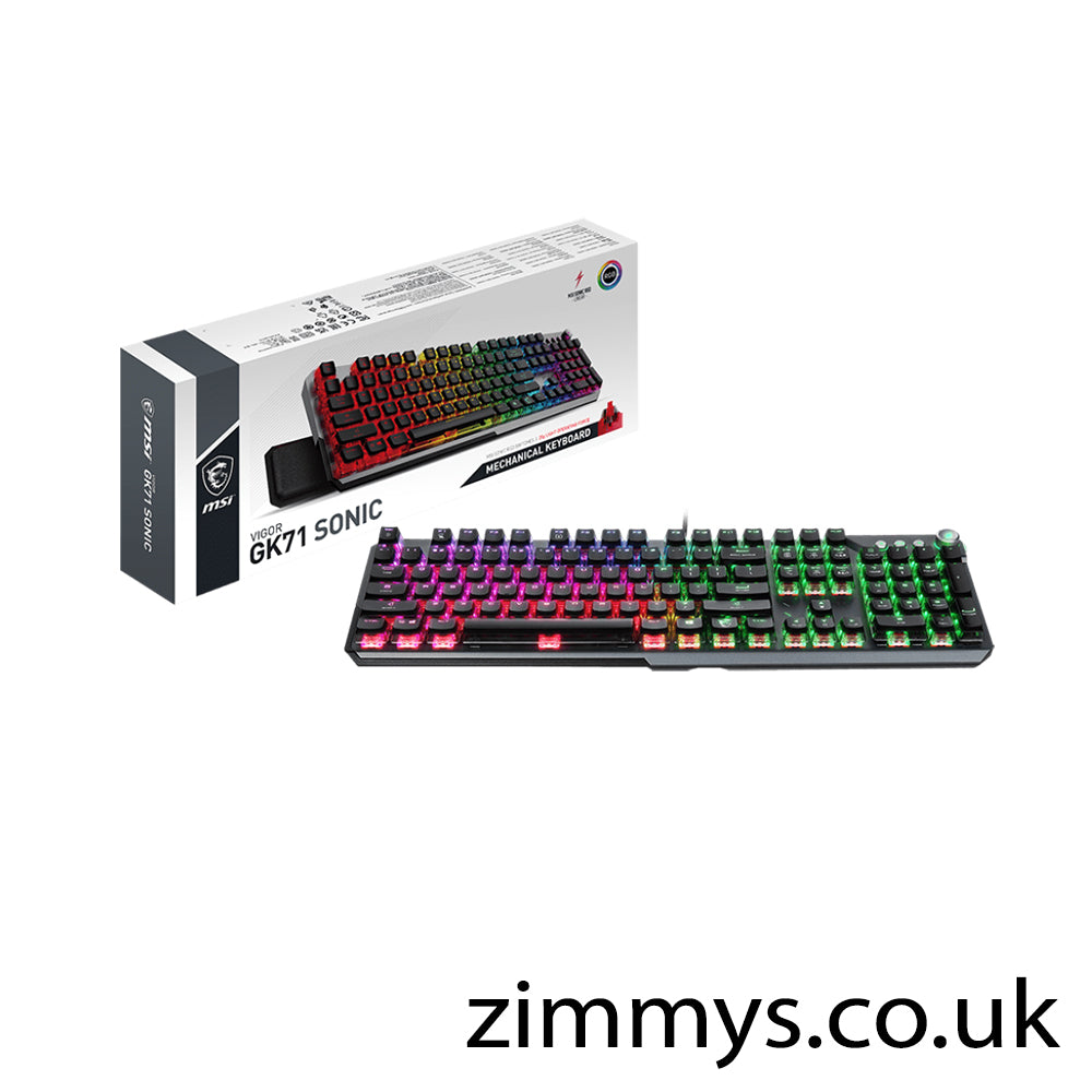 MSI VIGOR GK71 Sonic Red RGB Mechanical Gaming Keyboard