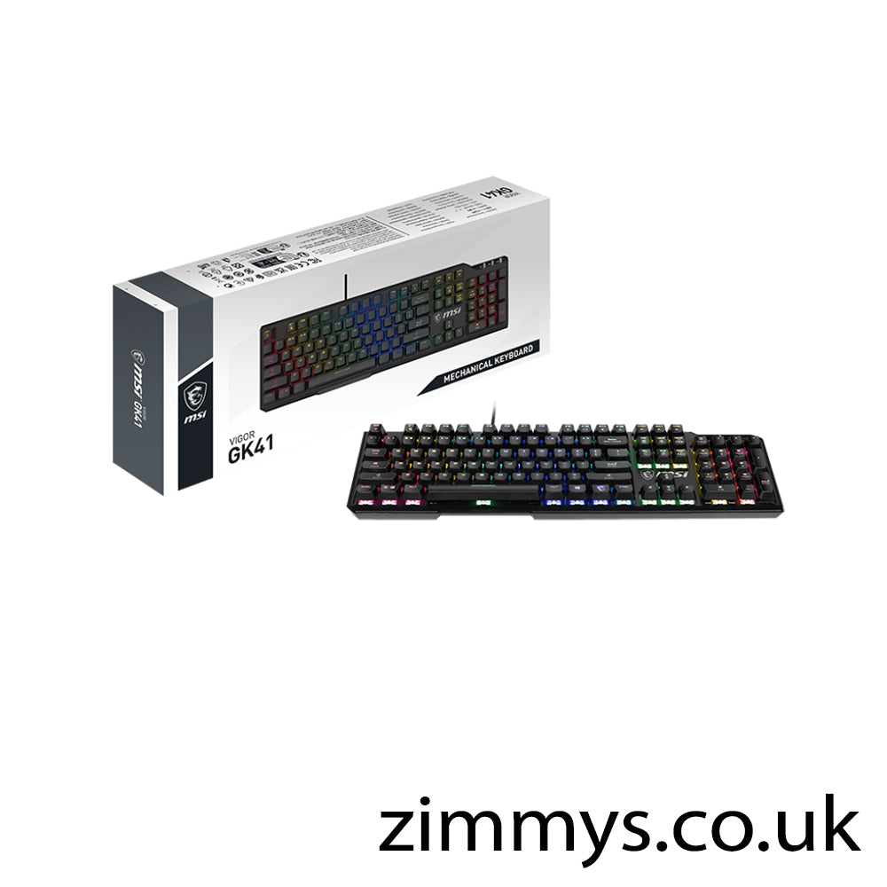 MSI VIGOR GK41 Mechanical RGB Gaming Keyboard UK Layout