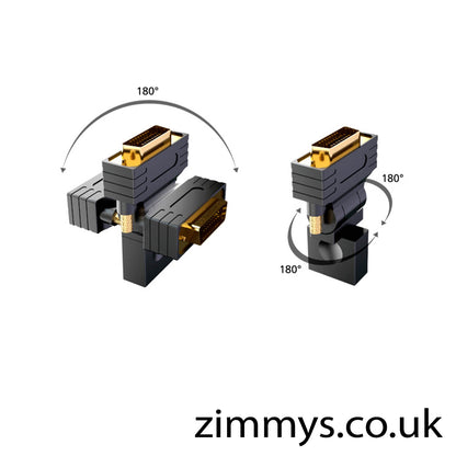 DVI-D to HDMI Swivel Akasa Display Convertor AK-CBHD16-BK