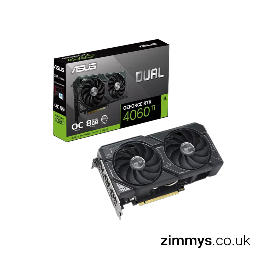 ASUS NVIDIA GeForce RTX 4060 Ti 8GB DUAL OC Ada Lovelace Graphics Card