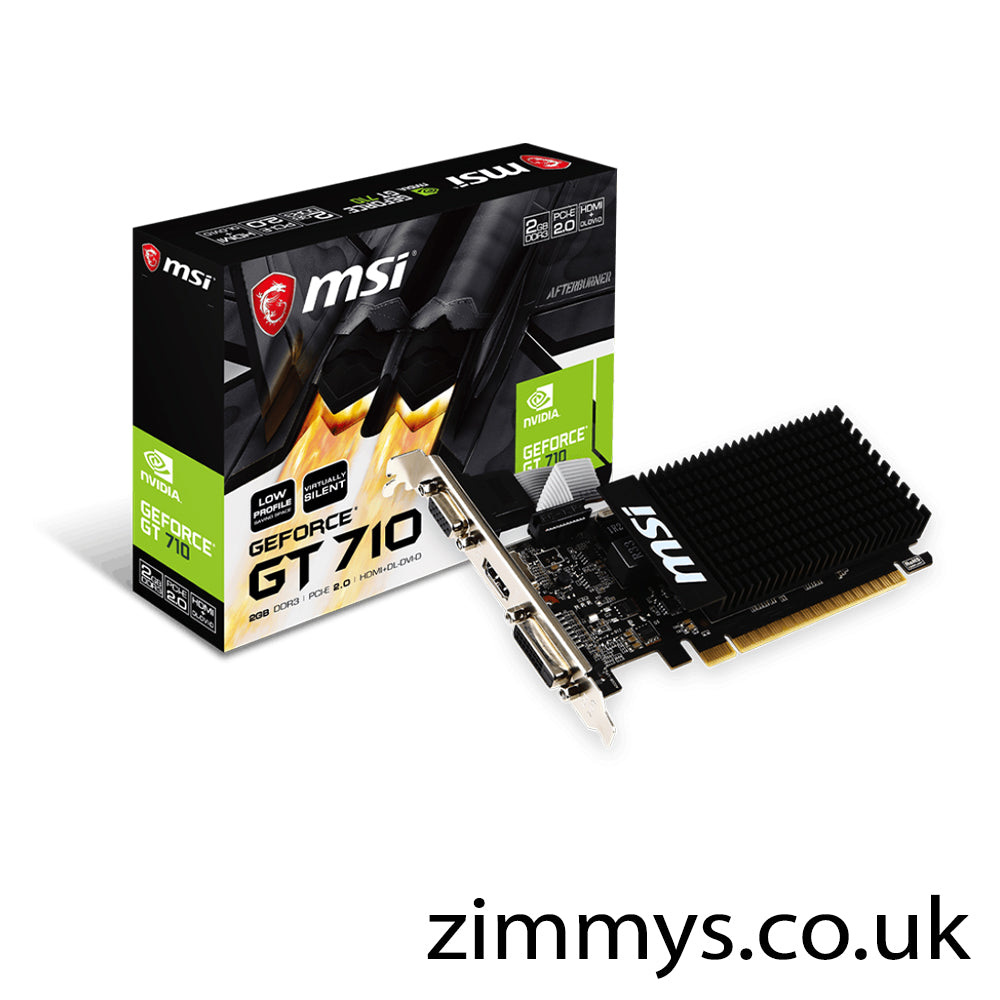 MSI GeForce GT 710 Passive Silent Graphics Card 2GB