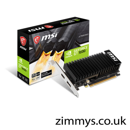 MSI NVIDIA GeForce GT 1030 2GB 2GHD4 Low Profile OC Graphics Card