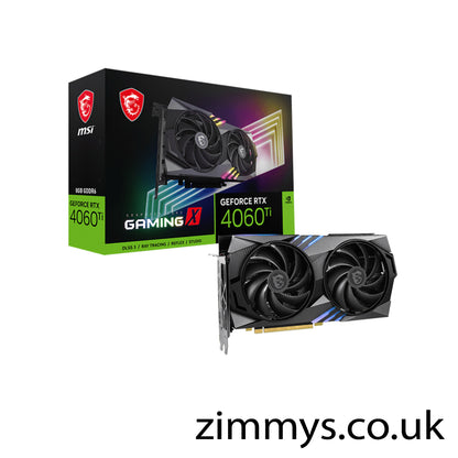 MSI NVIDIA GeForce RTX 4060 Ti 8GB GAMING X Ada Lovelace Graphics Card