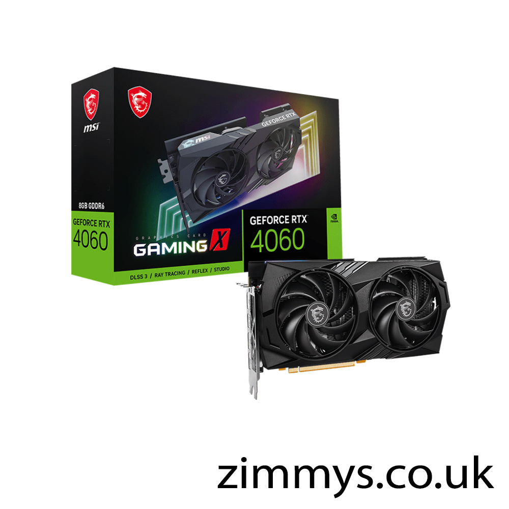 MSI NVIDIA GeForce RTX 4060 8GB GAMING X Ada Lovelace Graphics Card