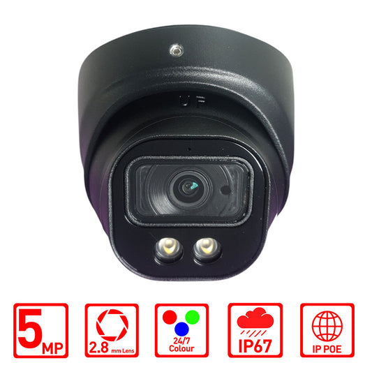 Hizone Pro 5MP IP 247colour CCTV Camera Black