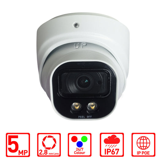 Hizone Pro 5MP IP 247colour CCTV Camera White