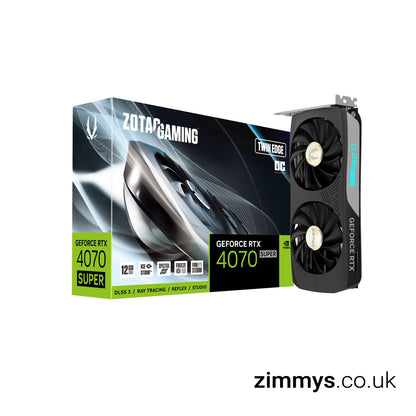 ZOTAC NVIDIA GeForce RTX 4070 SUPER 12GB Twin Edge OC Ada Lovelace Graphics Card