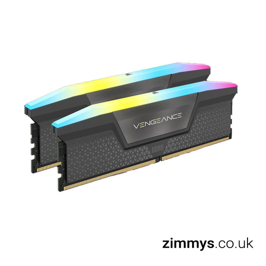 Corsair Vengeance RGB Grey 64GB 6000MHz AMD EXPO DDR5 Memory Kit