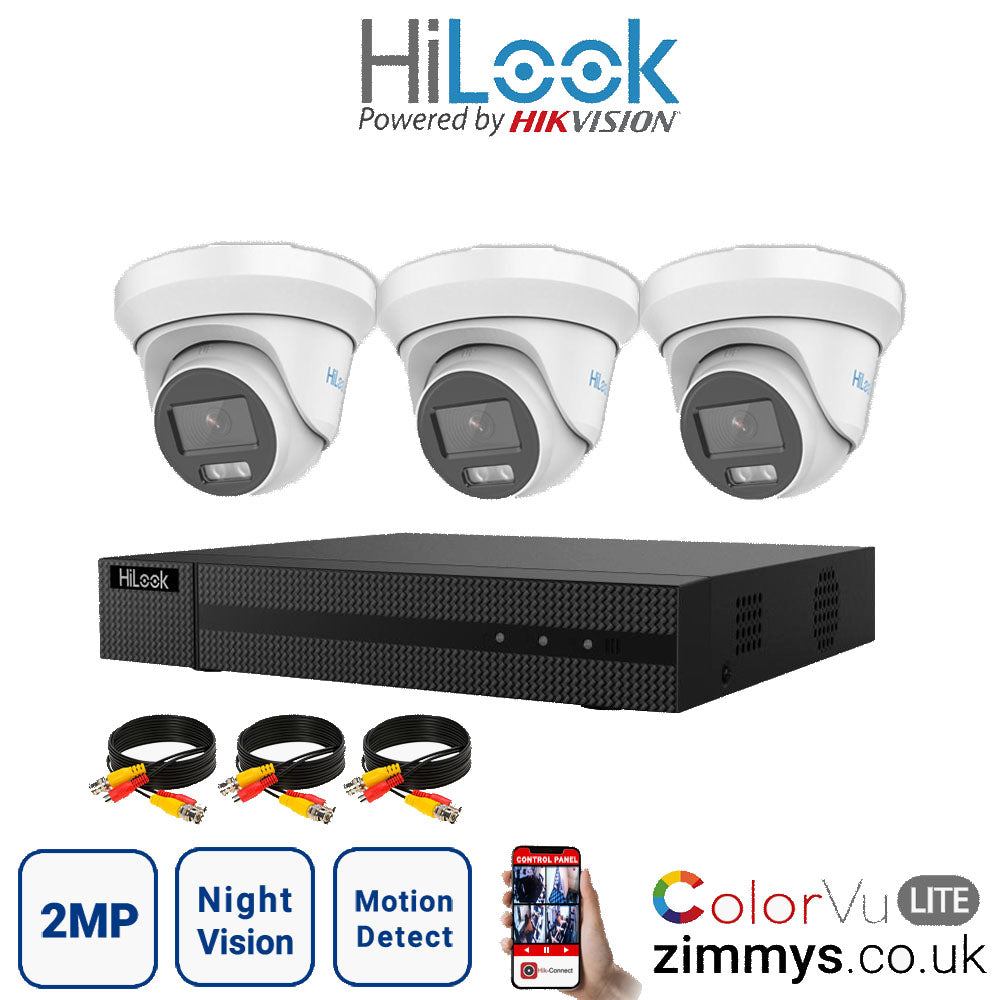 <img src="Hikvision HiLook 2MP CCTV Kit 4 Channel DVR (DVR-204G-F1) with 3x Turret (THC-T229M White) Without HDD.jpg" alt="Surveillance camera system ">