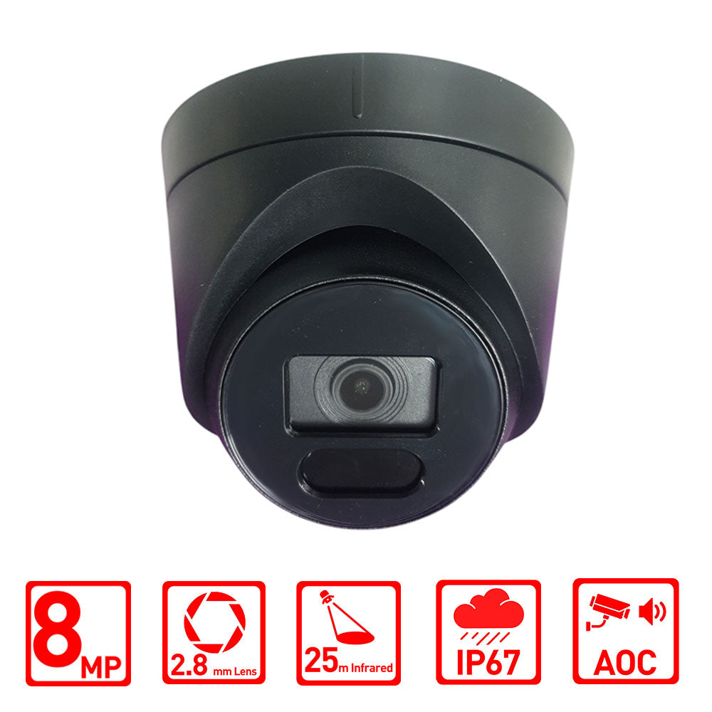 Hizone Pro 8MP Infrared CCTV Camera Bkack