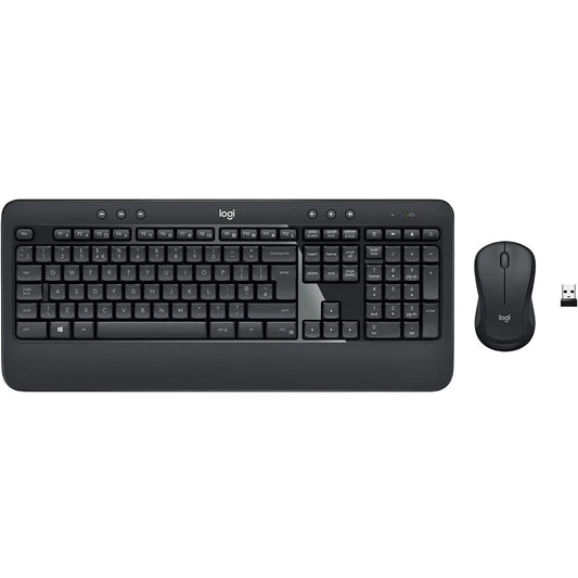 Logitech MK540 Advanced RF Wireless QWERTY UK English Keyboard and Mouse, Black