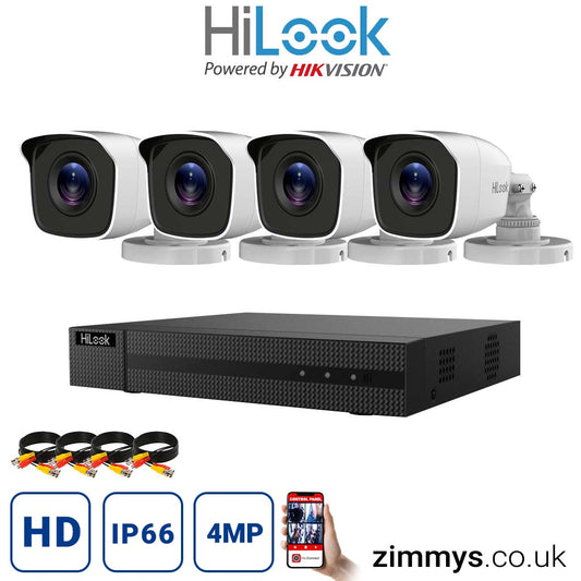 <img src="Hikvision HiLook 4MP CCTV Kit 4 Channel DVR (DVR-204Q-K1) with 4x bullet (THC-B140-M White) without HDD.jpg" alt="Surveillance camera system ">