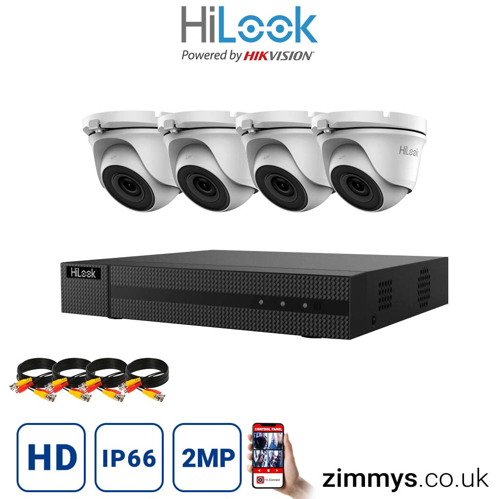 <img src="Hikvision HiLook 2MP CCTV Kit 4 Channel DVR (DVR-204G-F1) with 4x Turret (THC-T120-MC White) Without HDD.jpg" alt="Surveillance camera system ">