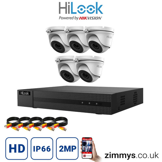 <img src="Hikvision HiLook 2MP CCTV Kit 8 Channel DVR (DVR-208G-F1) with 5x Turret (THC-T120-MC White) Without HDD.jpg" alt="Surveillance camera system ">