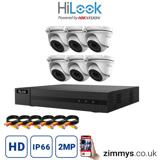 <img src="Hikvision HiLook 2MP CCTV Kit 8 Channel DVR (DVR-208G-F1) with 6x Turret (THC-T120-MC White) Without HDD.jpg" alt="Surveillance camera system ">