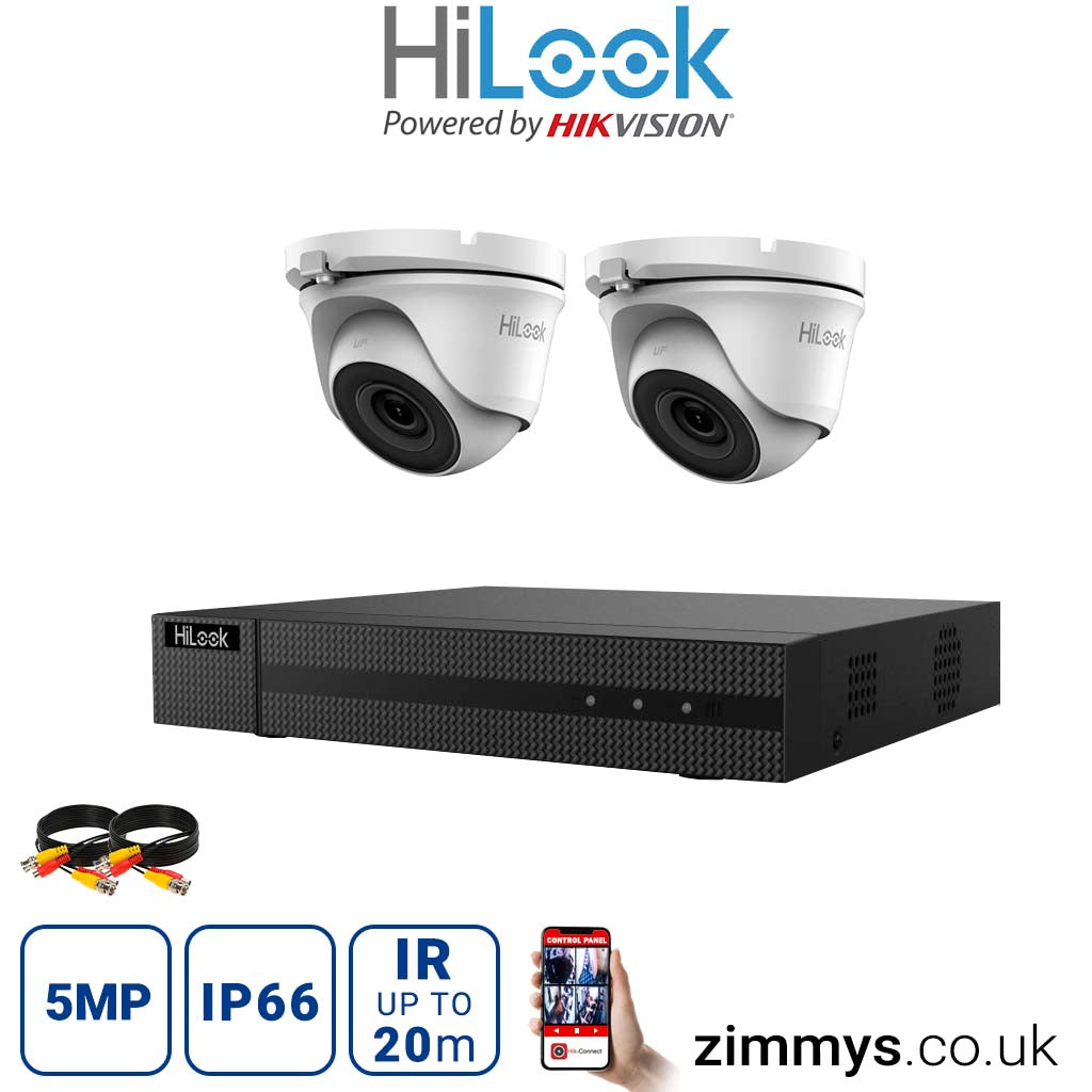 <img src="Hikvision HiLook 5MP CCTV Kit 8 Channel DVR (DVR-208Q-K1 with 2x Turret (THC-T150-M White) Without HDD.jpg" alt="Surveillance camera system ">