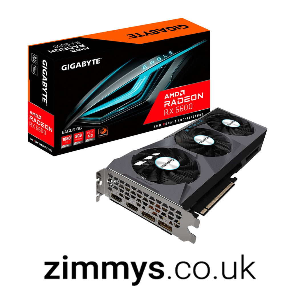 Gigabyte EAGLE Radeon RX 6600 8G  Radeon RX 6600  8 GB  GDDR6  128 bit  7680 x 4320 pixels  PCI Express x8 4.0