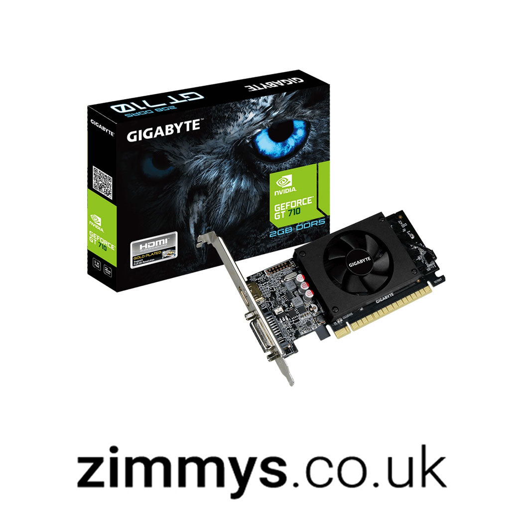 Gigabyte GV-N710D5-2GL  GeForce GT 710  2 GB  GDDR5  64 bit  4096 x 2160 pixels  PCI Express x8 2.0