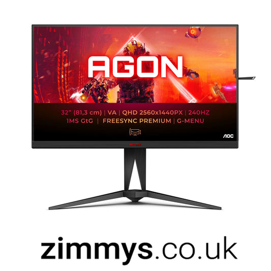 AOC AGON 5 AG325QZN/EU 80 cm 31.5 inch 2560 x 1440 pixels Quad HD LED 0.5 ms Black