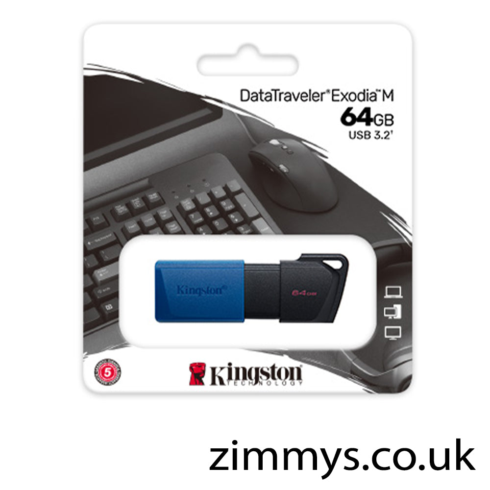 Kingston 64GB USB3.2 Data Traveler Exordia M Pen Drive USB Flash